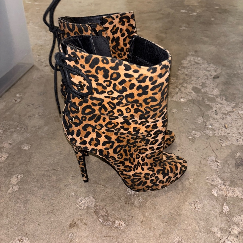 Cheetah Print Booties